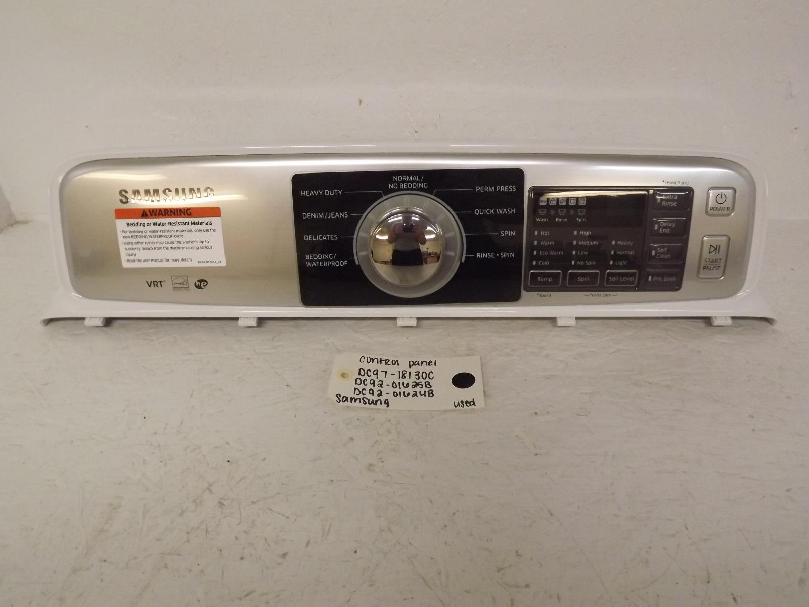 Samsung Washer DC97-18130C DC92-01625B DC92-01624B Control Panel Used Samsung Washer DC97-18130C DC92-01625B DC92-01624B Control Panel Used